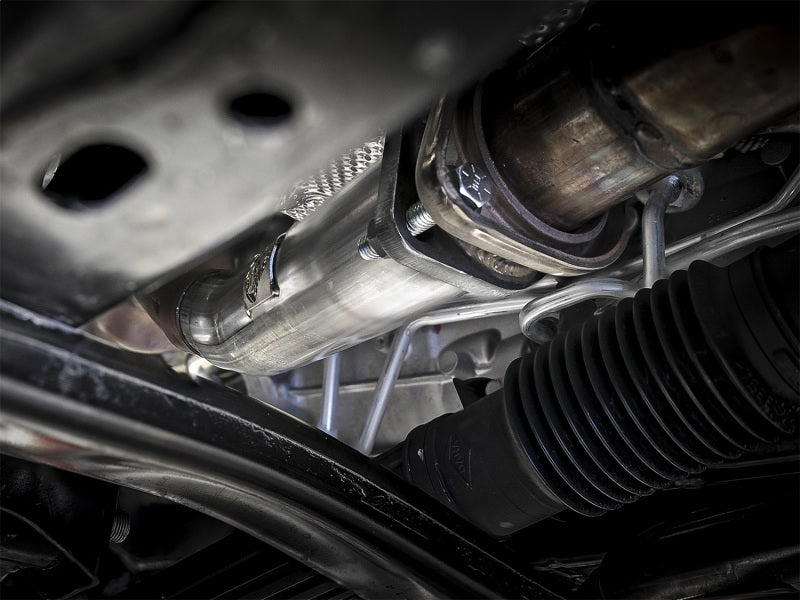aFe Twisted Steel 2 in. Loop Delete Downpipe for 2018–Present Jeep Wrangler V6