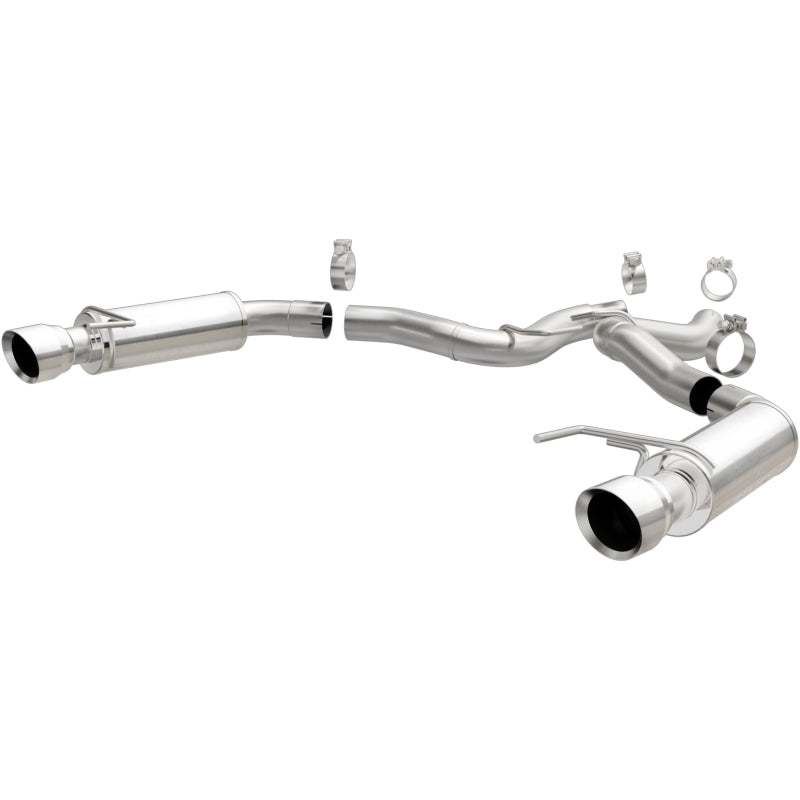 Magnaflow Axle Back Exhaust, SS, 3in, Dual Split 4.5in Tip for 2015-2017 Ford Mustang GT V8 5.0 - OneFastShop