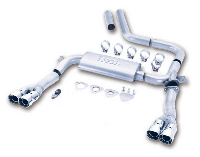 Borla Catback Exhaust Quad Tips for 98-02 Camaro/Trans Am 5.7L V8 AT/MT - OneFastShop