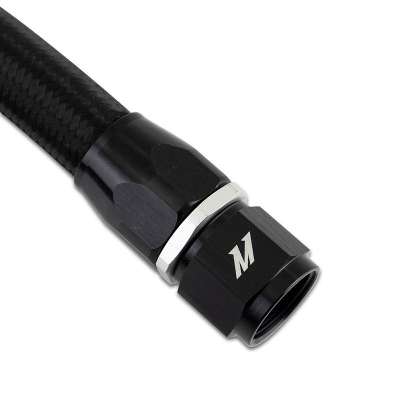 Mishimoto Braided Stainless Steel Hose 3Ft 10AN Straight 90