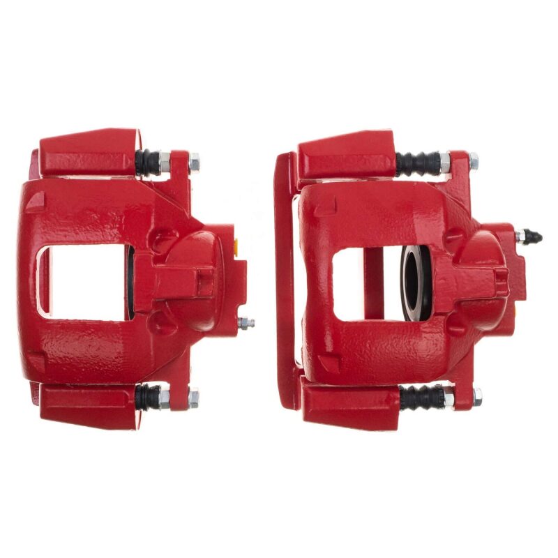 PowerStop Front Red Caliper Pair with Bracket for 07-18 Jeep Wrangler JK - OneFastShop