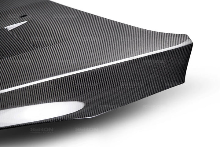 Seibon TS-Style Gloss Finish Carbon Fiber Hood for 15-16 Ford Focus - OneFastShop