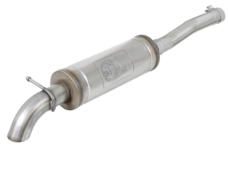 aFe Rock Basher 3 in. 409 SS Cat-Back Turn-Down Exhaust for 2012–2018 Jeep Wrangler (JK) V6 3.6L; 2007–2011 Jeep Wrangler V6 3.8L - OneFastShop