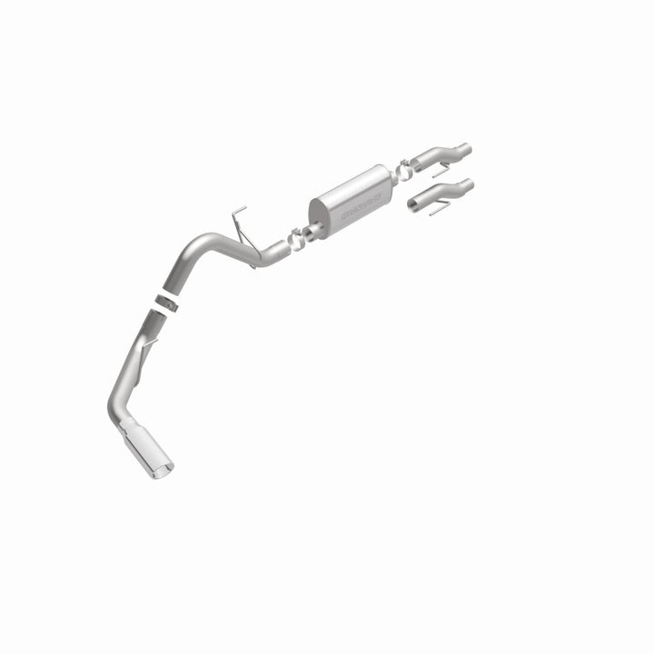 Magnaflow SS Catback Exhaust for 2011-2014 Ford F-150 3.7L/5.0L/6.2L Single Rear Exit with 4in Stainless Steel Tips - OneFastShop