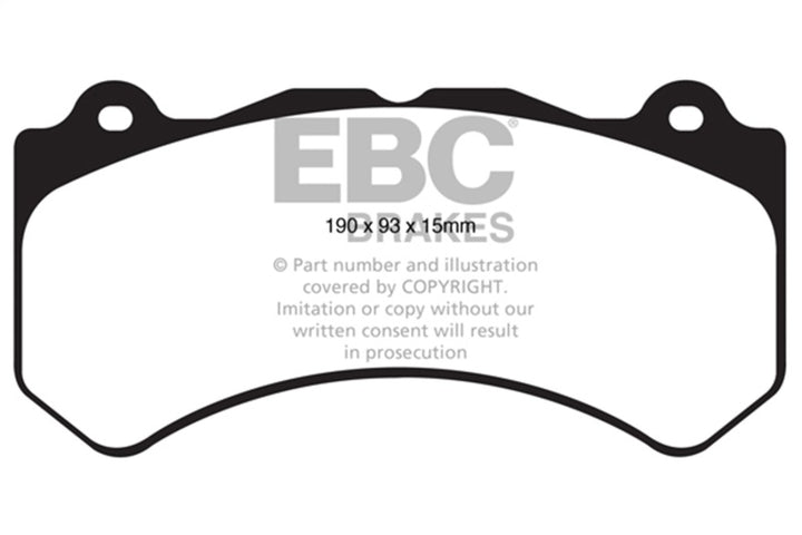 EBC Front Brake Pads Redstuff 16+ Cadillac ATS-V 3.6 Twin Turbo