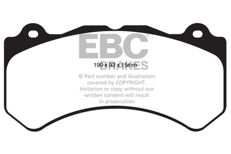EBC Greenstuff 6000 Front Brake Pads - Jeep Grand Cherokee SRT / Dodge Durango SRT 2012-2026