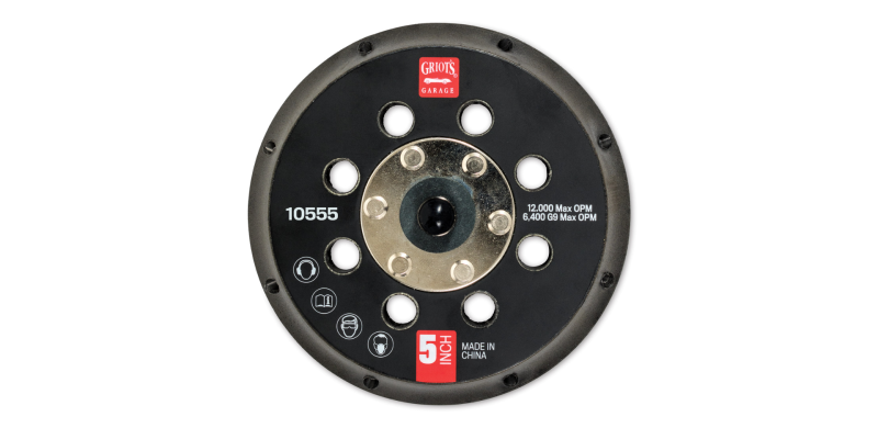 Griot's Garage Vented Orbital Backing Plate - 5 in - 12 Pack