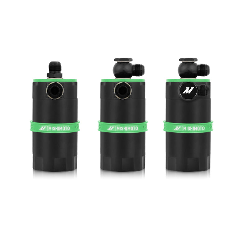 Mishimoto Baffled Oil Catch Can Universal Green PCV