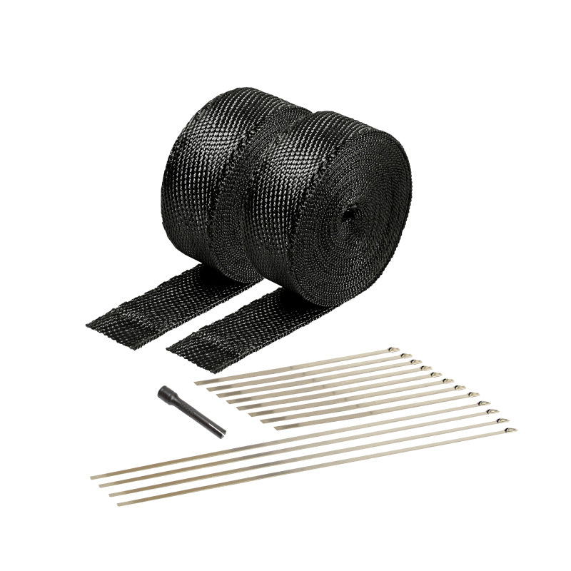 DEI Exhaust Wrap Kit Black Titanium Wrap with Locking Ties and Tool