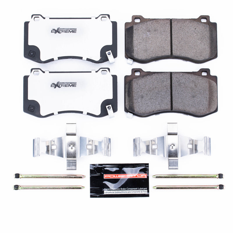PowerStop Z26 Extreme Street Brake Pads with Hardware for 05-10 Chrysler 300 - OneFastShop