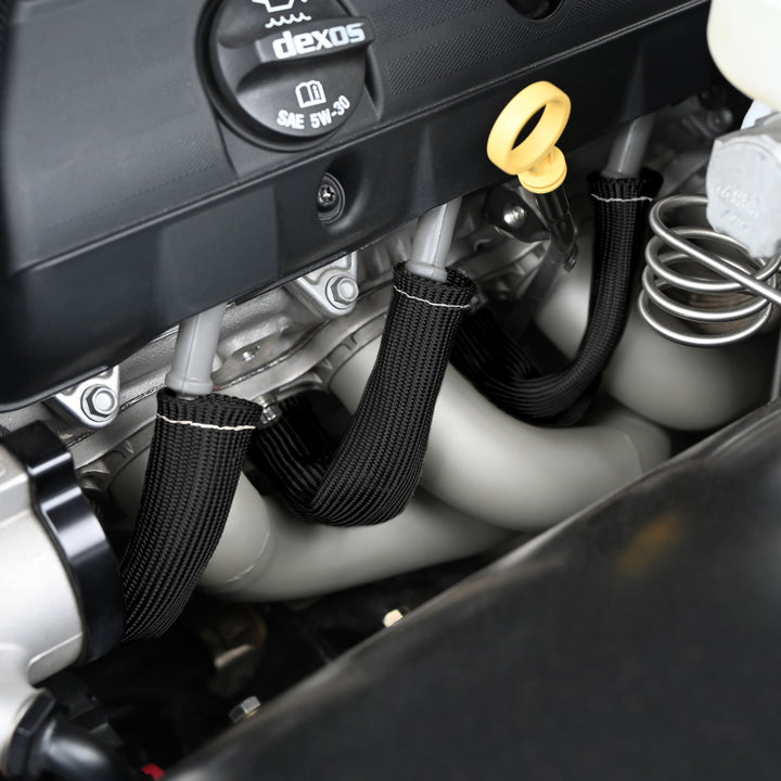 DEI Protect-A-Boot 6in 8-Pack Black - Spark Plug Boot & Wire Protection - OneFastShop