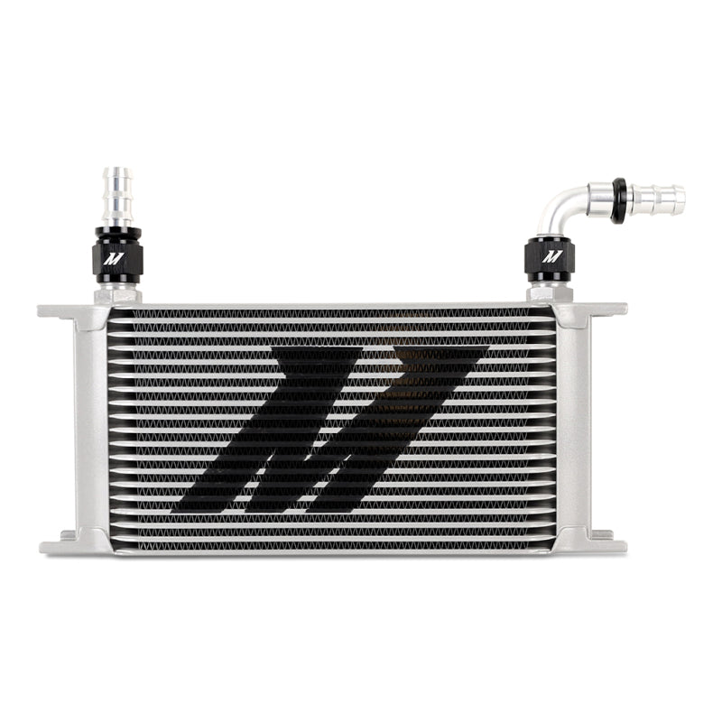 Mishimoto 90 Degree Push Lock Fitting - 10AN - Silver and Black Anodized - OneFastShop