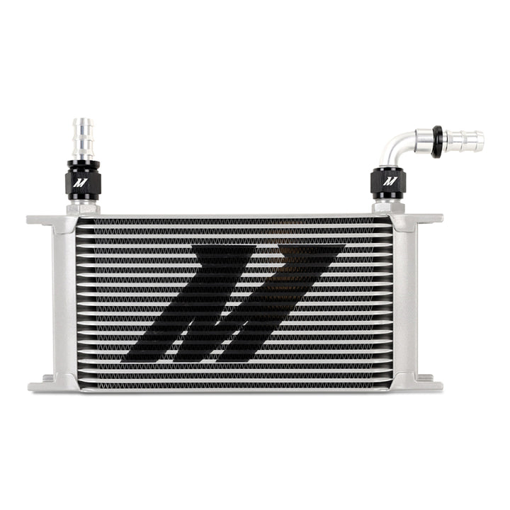 Mishimoto 90 Degree Push Lock Fitting - 10AN - Silver and Black Anodized - OneFastShop