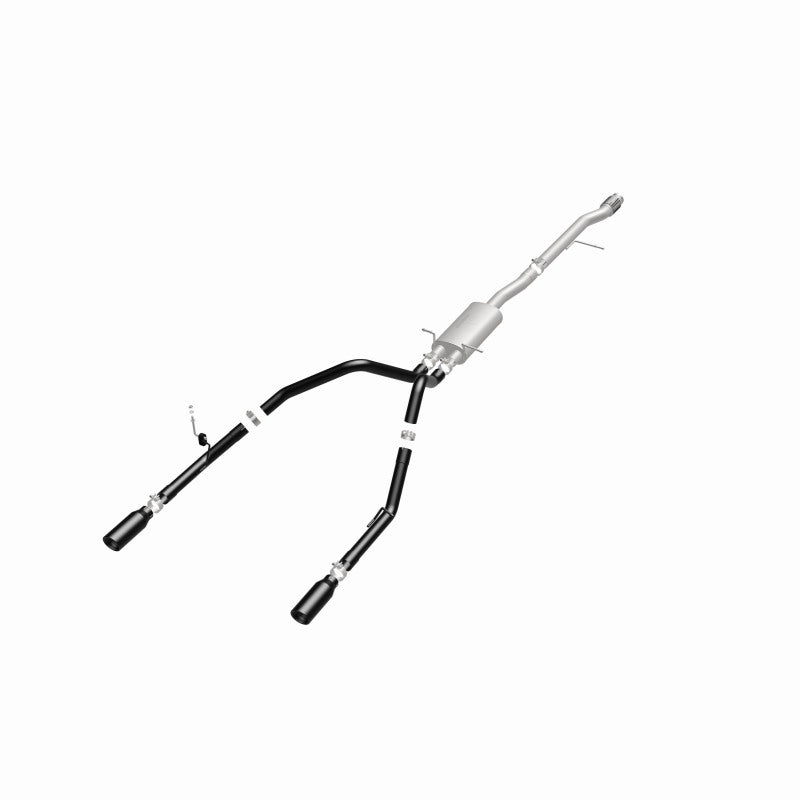 Magnaflow Cat-Back Exhaust 4in Black Dual Split Tips 14-15 Chevy Silverado/GMC Sierra 4.3L-5.3L - OneFastShop