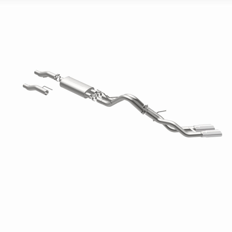 Magnaflow SS Catback Exhaust Dual Same Side Exit 3.5in Tips for 2011-2014 Ford F-150 3.7L 5.0L 6.2L - OneFastShop