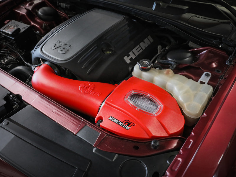 aFe Momentum GT Pro Dry S Stage-2 Intake System for Dodge Challenger Charger R/T 5.7L HEMI - Red