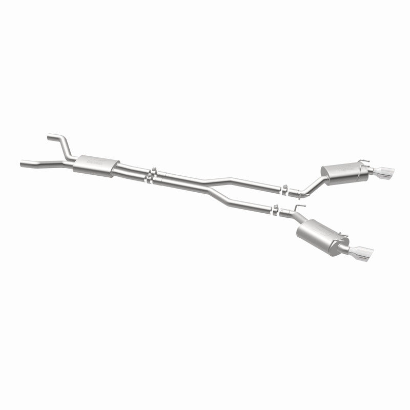 MagnaFlow Cat-Back Exhaust System Stainless Dual Split Rear Exit 4in Tips - 11-15 Chevy Camaro 3.6L V6 - OneFastShop