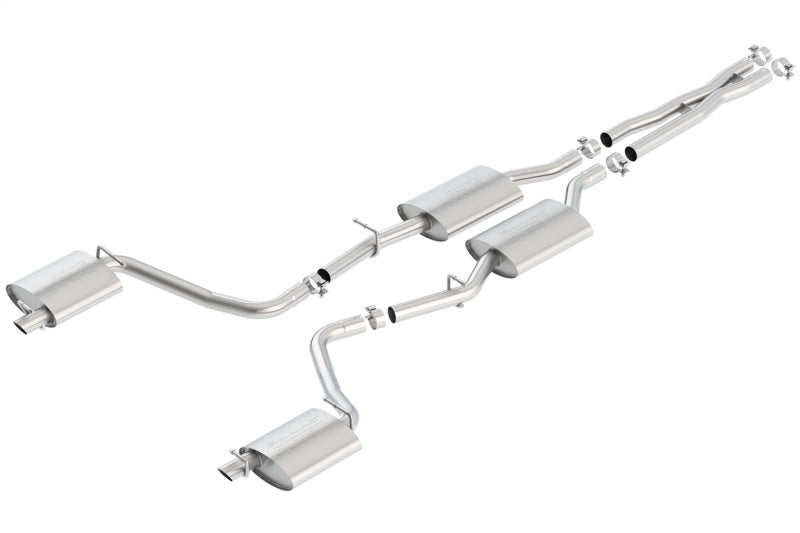 Borla Catback Exhaust S-TYPE for 2015 Dodge Challenger 3.6L V6 No Tips Factory Valance - OneFastShop