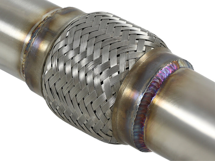 aFe Takeda 2.5in to 3in 304 SS Y-Pipe Exhaust System for 16-18 Infiniti Q50/Q60 V6-3.0L - OneFastShop