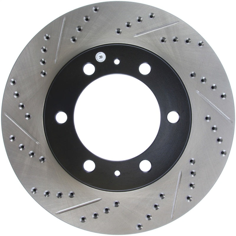 StopTech SportStop Slotted Rotors for 07-08 FJ Cruiser 05-08 Tacoma 03-08 4Runner 319mm Disc - OneFastShop