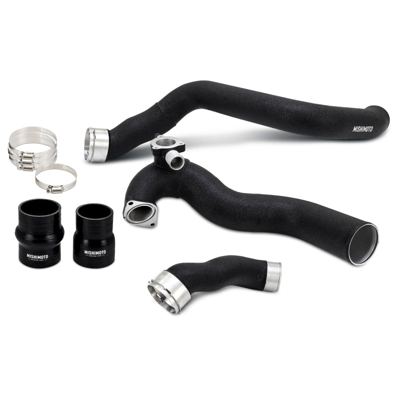Mishimoto 2024+ Ford Mustang EcoBoost Charge Pipes – Wrinkle Black - OneFastShop