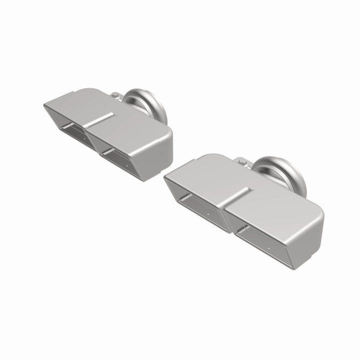 Magnaflow Tip 1-Set Quad Square for 2009-2013 Dodge Challenger R/T, SE, SRT8, SXT, and 2012 Challenger R/T Classic, SXT Plus