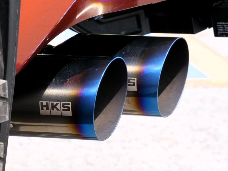 HKS LEGAMAX Trail Master Cat-Back Exhaust - Toyota Tundra (XK70) 2022-2025 - Titanium Tips