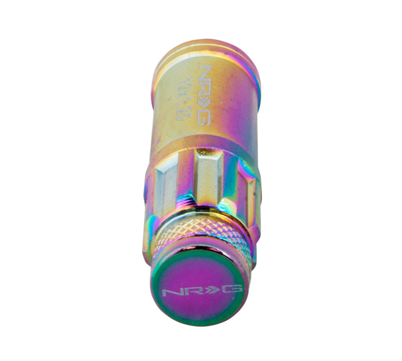 NRG 700 Series Steel Lug Nut Set 21 Pc with Locks & Lock Socket - Neochrome - OneFastShop
