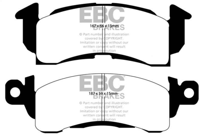 EBC Greenstuff Front Brake Pads for 85-90 Chevrolet Astro Van 2WD