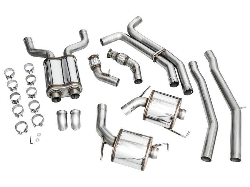 AWE Touring Edition Cat-back Exhaust for Audi C8 A6/A7 3.0T - Turn Downs, 2019-2023