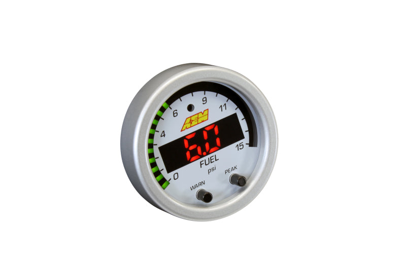 AEM X-Series Pressure Gauge Kit – 0–15 PSI