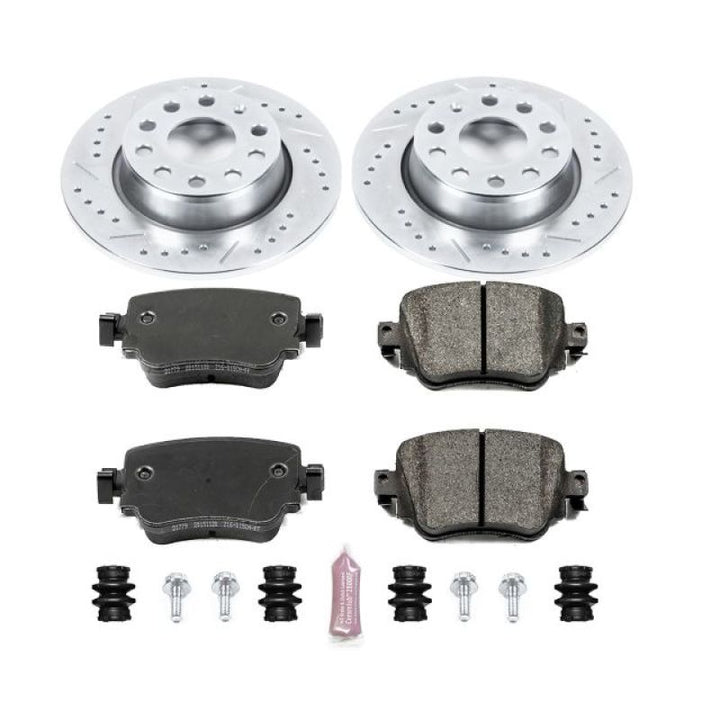 Power Stop Z23 Evolution Sport Rear Brake Kit for Volkswagen Golf 2015–2018 - OneFastShop