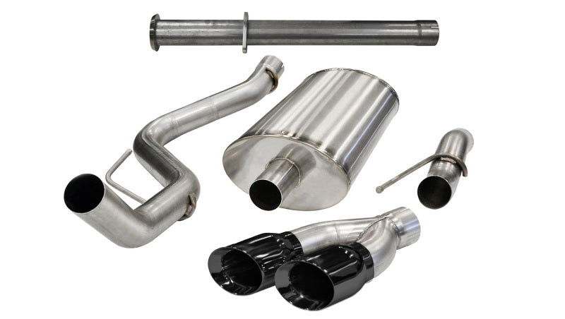 Corsa Black Xtreme Cat-Back Exhaust for Ford F-150 Raptor 6.2L V8 - OneFastShop