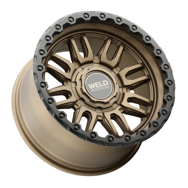 Weld Off-Road Swift Wheel 17x9 Satin Bronze Black Ring - 6x135/6x139.7 ET-12