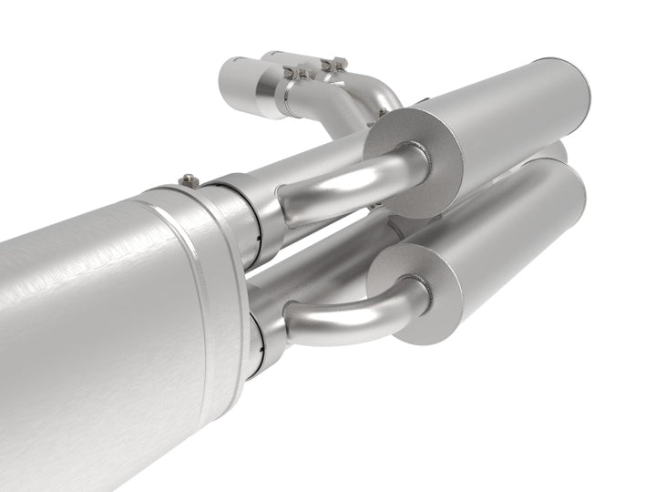 aFe Rebel 3in 409 SS Cat-Back Exhaust with Polish Tips 17-20 Ford F-250 V8 6.2L