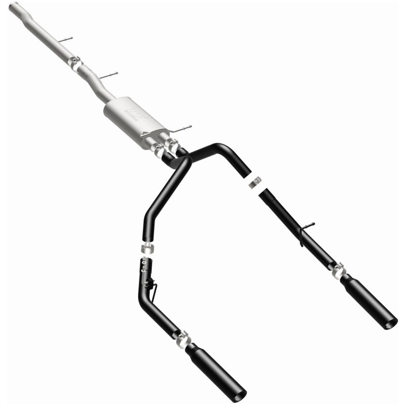 MagnaFlow Cat-Back Exhaust 3.5in Black Tips for 10-13 Chevy Silverado / GMC Sierra 5.3L - OneFastShop