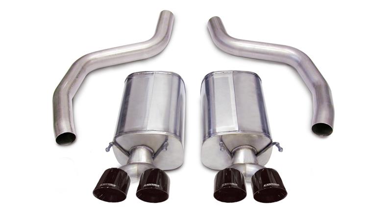 Corsa Sport Axle-Back Exhaust - Chevrolet Corvette 2006-2013 - Black