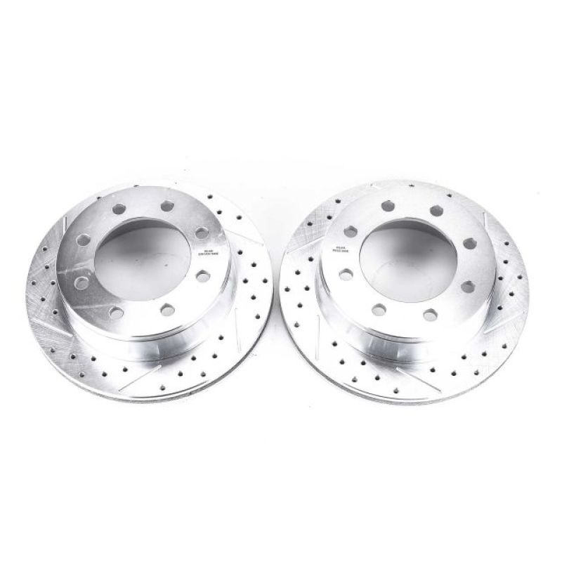 PowerStop Rear Evolution Drilled & Slotted Rotors for 02-06 Chevrolet Avalanche 2500 - OneFastShop