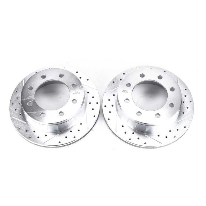 PowerStop Rear Evolution Drilled & Slotted Rotors for 02-06 Chevrolet Avalanche 2500 - OneFastShop