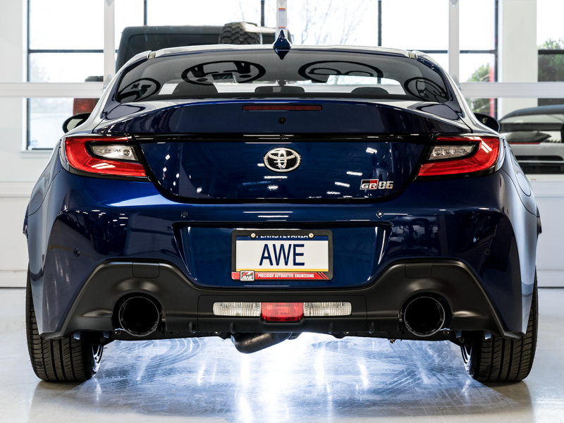 AWE Touring Edition Cat-Back Exhaust with Diamond Black Tips - Subaru BRZ/ Toyota GR86/ Toyota 86