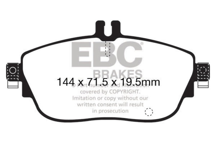 EBC Ultimax2 Front Brake Pads for 2014-2019 Mercedes-Benz CLA250 2.0 Turbo - OneFastShop