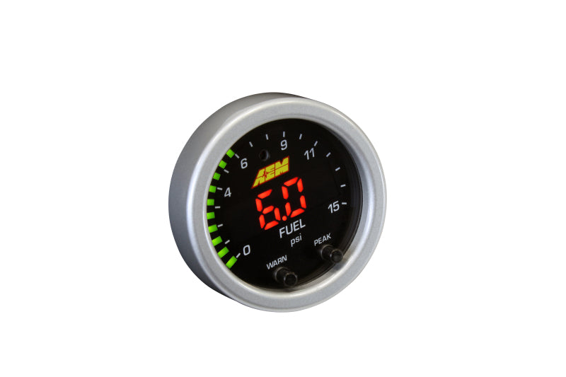 AEM X-Series Pressure Gauge Kit – 0–15 PSI
