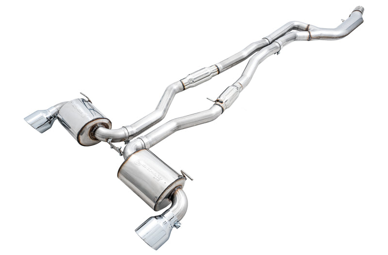 AWE Tuning Chrome Silver Tip Touring Edition Exhaust - Toyota GR Supra A90 2020-2026