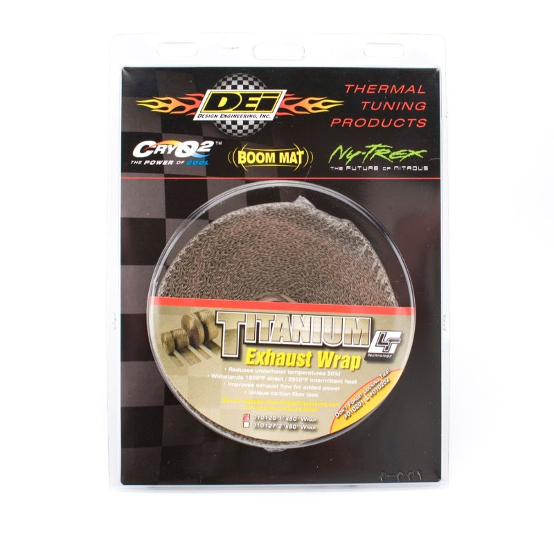 DEI Exhaust Wrap 1in x 50ft Titanium - Stronger Thermal Performance