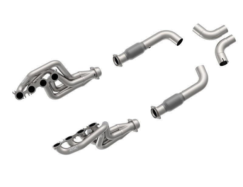 Kooks Headers 2in x 3in Stainless Steel Headers with Green Catted Connection Pipe - Fits 2020 Ford Mustang GT500 - OneFastShop