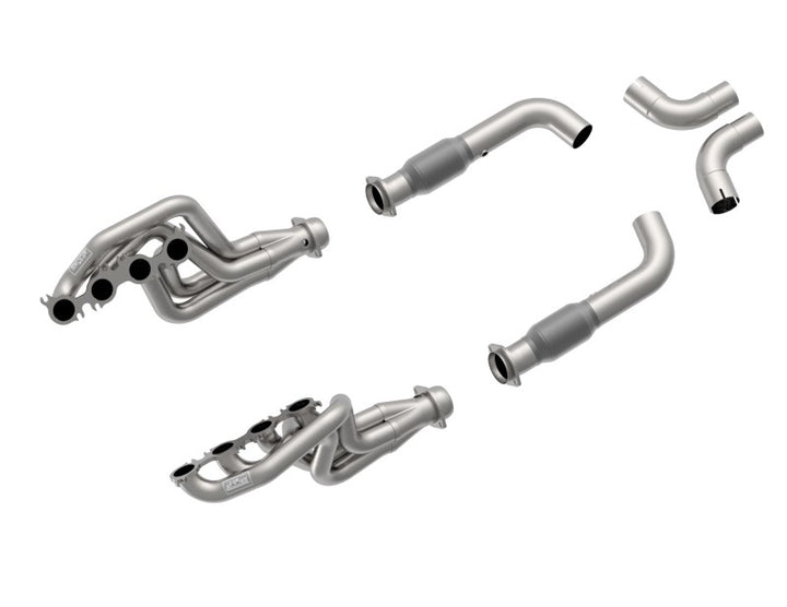 Kooks Headers 2in x 3in Stainless Steel Headers with Green Catted Connection Pipe - Fits 2020 Ford Mustang GT500 - OneFastShop
