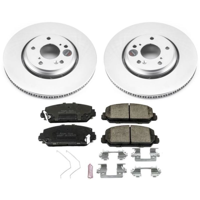 PowerStop Z17 Evolution Geomet Coated Brake Kit for 17-18 Acura ILX Front - OneFastShop