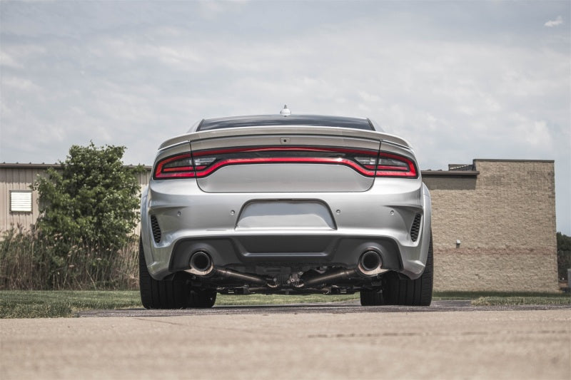 CORSA Performance 2.75in Valved Catback Exhaust for 15-23 Charger SRT Hellcat Redeye Dual Rear Exit with Single 4.5in Polished Tips