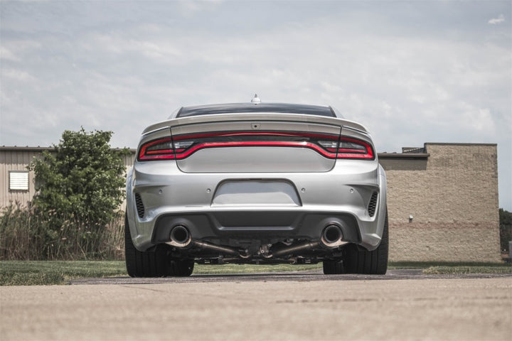 CORSA Performance 2.75in Valved Catback DRE Exhaust for 2015-2023 Dodge Charger SRT Hellcat Redeye with Single 4.5in Black PVD Tips