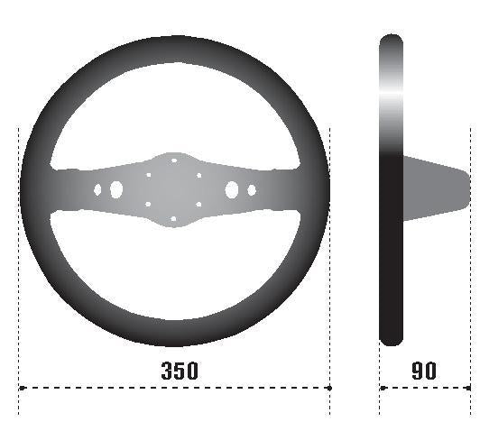 Sparco 215 Steering Wheel Suede Black Finish (215) Style - OneFastShop